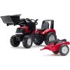 FALK - Šlapací traktor Case IH Puma 240CVX s nakladačem a vlečkou