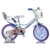 DINO Bikes - Dětské kolo 14" Frozen 2 se sedačkou pro panenku a košíkem