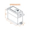 Spektrum servo A6330 12kg.cm BL HV MG