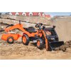 FALK - Šlapací traktor Kubota s nakladačem, rypadlem a vlečkou
