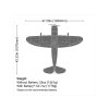 RC letadlo E-Flite P-47 Razorback 1.2m SAFE Select BNF Basic
