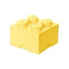 LEGO úložný box 250x250x180mm - světle žlutý