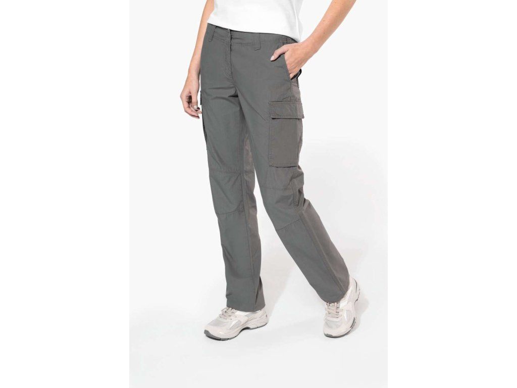 LADIES' LIGHTWEIGHT MULTIPOCKET TROUSERS (Barva Beige, Velikost 34)