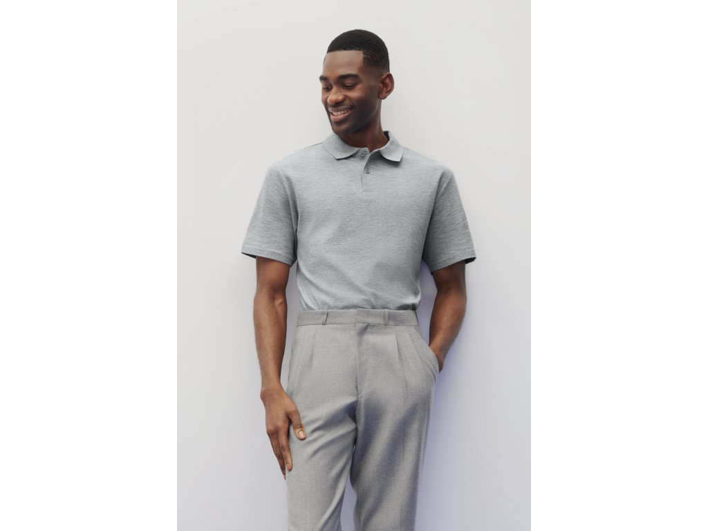 SOFTSTYLE® ADULT DOUBLE PIQUÉ POLO (Barva Bílá, Velikost S)