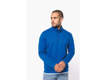ZIP NECK SWEATSHIRT