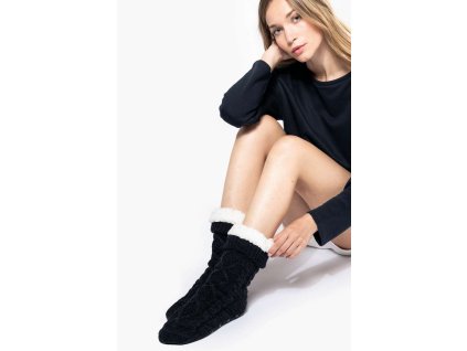 SHERPA-LINED LOUNGE SOCKS