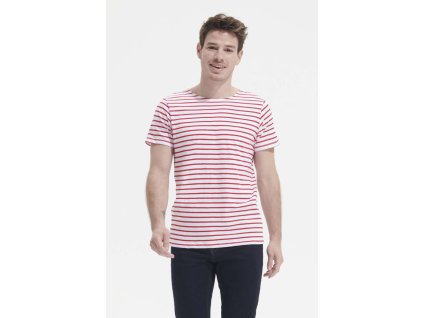 SOL'S MILES MEN - ROUND NECK STRIPED T-SHIRT