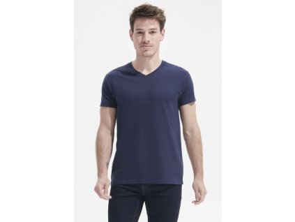 SOL'S IMPERIAL V MEN - V-NECK T-SHIRT (Barva Deep Black, Velikost S)
