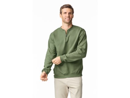 SOFTSTYLE MIDWEIGHT ADULT FLEECE 1/4 ZIP SWEATSHIRT