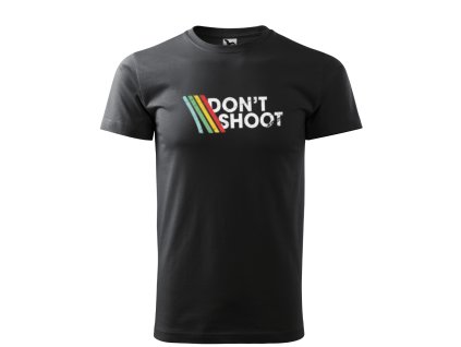 panské triko dontshoot 02 černá