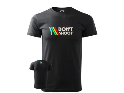 panské triko dontshoot 01 front černá