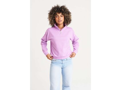 WOMEN'S CROPPED 1/4 ZIP SWEAT