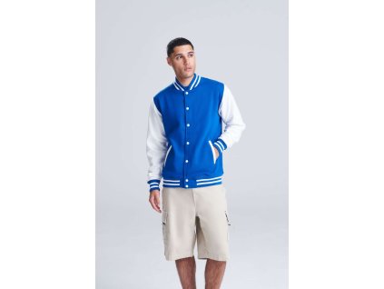 VARSITY JACKET (Barva Jet Black/White, Velikost L)