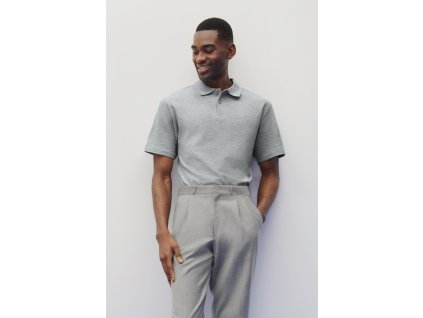 SOFTSTYLE® ADULT DOUBLE PIQUÉ POLO (Barva Bílá, Velikost S)