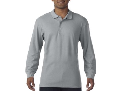 PREMIUM COTTON® ADULT LONG SLEEVE DOUBLE PIQUÉ POLO