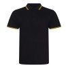 STRETCH TIPPED POLO (Barva Black/White, Velikost S)