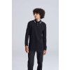 LONG SLEEVE TIPPED 100 POLO (Barva Deep Black/White, Velikost S)