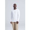LONG SLEEVE TRI-BLEND T (Barva Solid White, Velikost S)