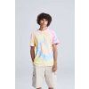 TIE-DYE T (Barva Blue Cloud, Velikost XS)