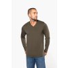 MEN'S LONG-SLEEVED V-NECK T-SHIRT