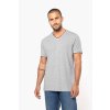 MEN'S PIQUÉ KNIT V-NECK T-SHIRT