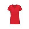LADIES' SHORT-SLEEVED V-NECK T-SHIRT