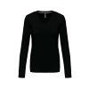 LADIES' LONG-SLEEVED V-NECK T-SHIRT