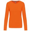 LADIES' LONG-SLEEVED CREW NECK T-SHIRT