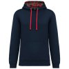 UNISEX CONTRAST PATTERNED HOODED SWEATSHIRT (Barva Black/Mexican Skull, Velikost XS)