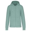 MEN'S ECO-FRIENDLY HOODED SWEATSHIRT WITH ZIP FASTENING (Barva Černá, Velikost S)