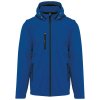 UNISEX 3-LAYER SOFTSHELL HOODED JACKET WITH REMOVABLE SLEEVES (Barva Černá, Velikost S)