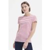 SOL'S MILES WOMEN - ROUND NECK STRIPED T-SHIRT