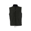 SOL'S RALLYE MEN - SLEEVELESS SOFTSHELL JACKET (Barva Černá, Velikost 2XL)