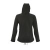 SOL'S REPLAY WOMEN - HOODED SOFTSHELL (Barva Černá, Velikost 2XL)