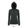 SOL'S SEVEN WOMEN - JACKET WITH LINED HOOD (Barva Černá, Velikost L)