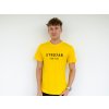 Tričko UNI žlutá potisk strojař