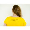 Tričko dámská žlutá potisknazadech