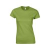 SOFTSTYLE® LADIES' T-SHIRT (Barva Zelená, Velikost S)