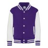 KIDS VARSITY JACKET (Barva Jet Black/White, Velikost 5/6)