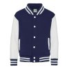 KIDS VARSITY JACKET (Barva Jet Black/White, Velikost 5/6)