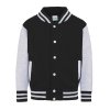 KIDS VARSITY JACKET (Barva Jet Black/White, Velikost 5/6)