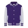 KIDS VARSITY JACKET (Barva Jet Black/White, Velikost 5/6)