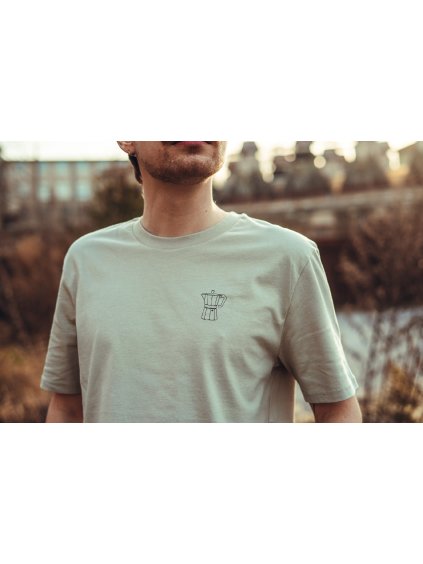 Unisex šedé tričko Moka