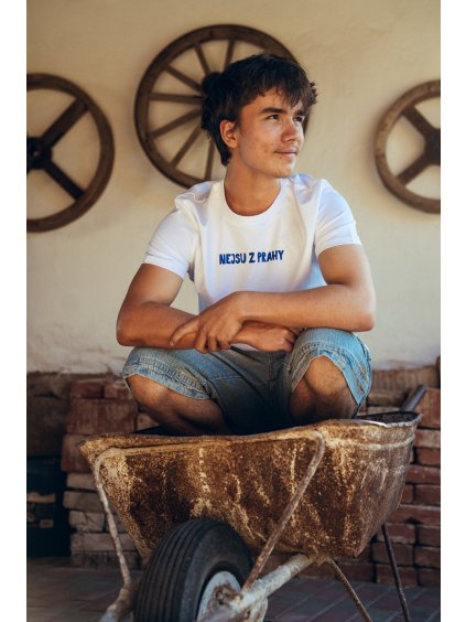 Unisex bílé tričko Nejsu z Prahy