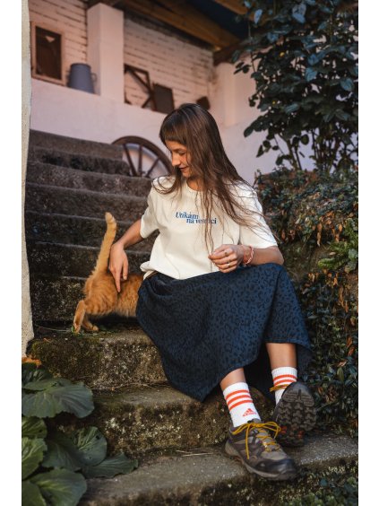 Unisex mléčné tričko Utíkám na vesnici