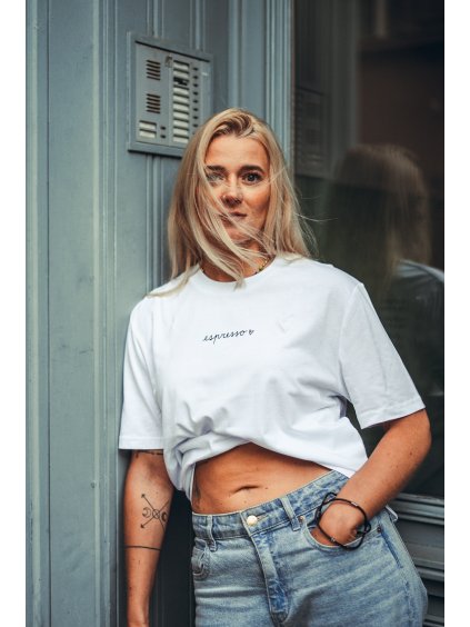 Hinna pro Svojost bílé tričko Espresso