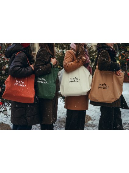 Velká přírodní taška Kafe, prosím
