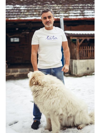 Pánské mléčné tričko Táta