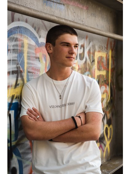 Unisex mléčné tričko Všechno bude dobrý