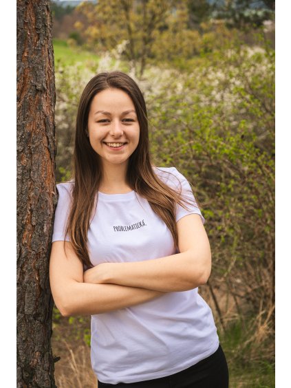 Dámské bílé tričko Problematická
